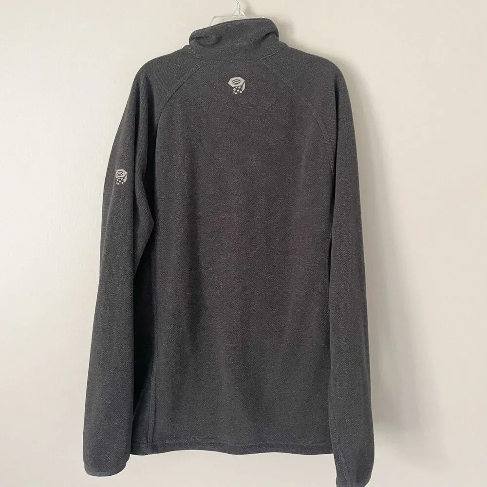 Mountain Hardwear Men’s Size M Gray Toasty Tweed Fleece Full Zip Jacket
